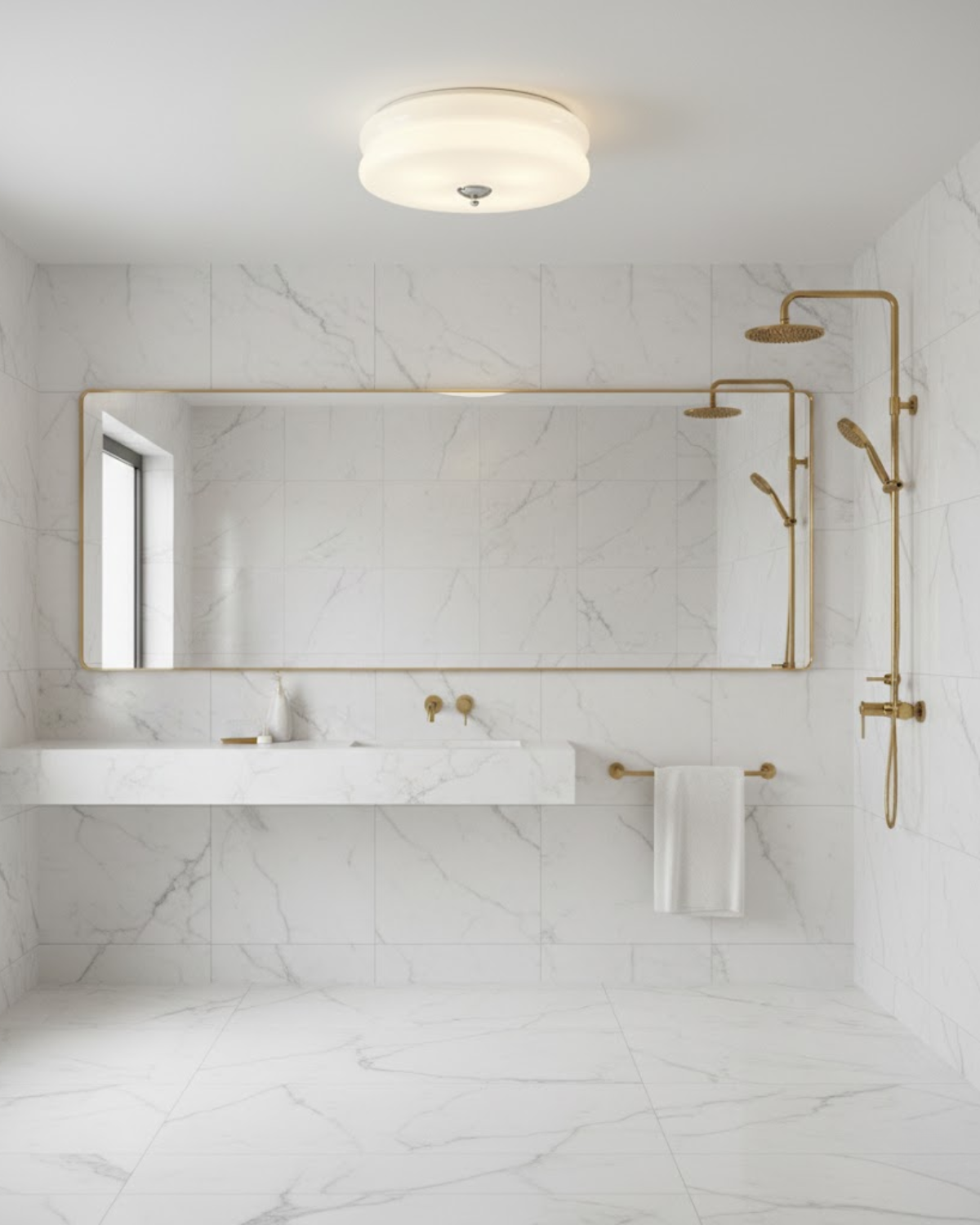 Art Deco Plafondlamp In Beige Met Chroom Accent En Warme Sfeerverlichting | Restfield