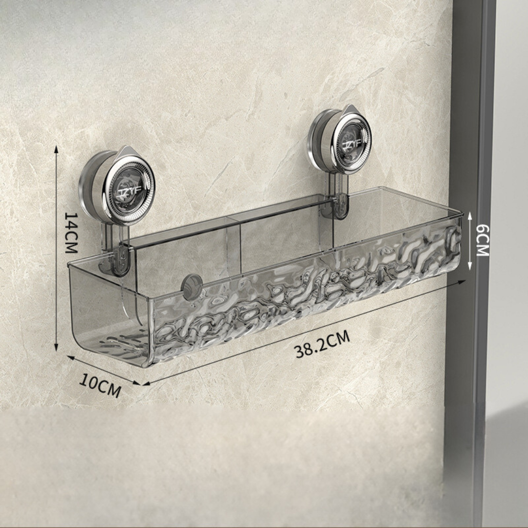 Badkamer Hoekrek met Zuignap – Zonder Boren | Sterk, Ruimtebesparend Eckrek voor Douche & Badkamer | Restfield