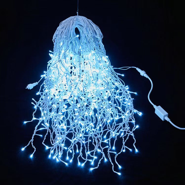 50 Meter Led IJspegel Lichtgordijn Met Warm Wit Waterfallicht Voor Buiten | Restfield