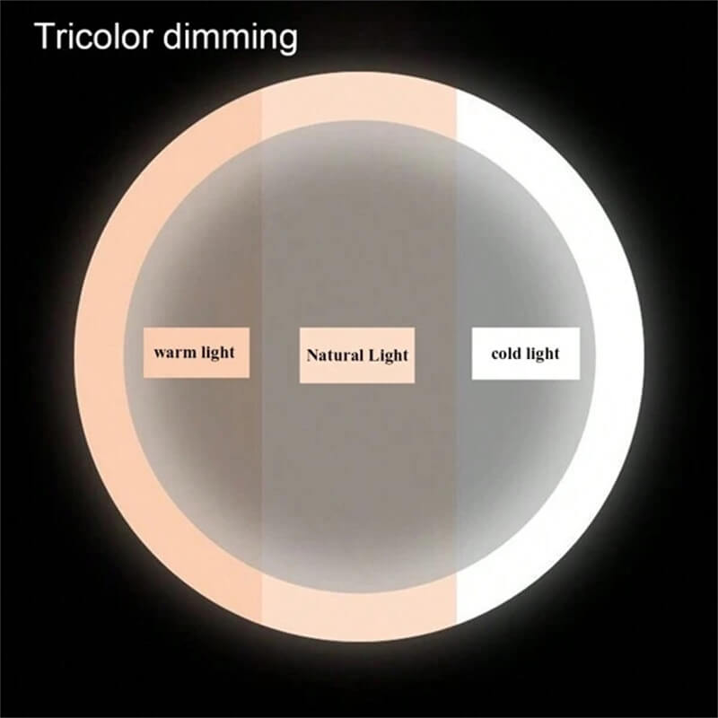 Make-up Spiegel LED Verlichting Oplaadbaar 40cm 360° Draaibaar Dimbaar 3 Lichtmodi