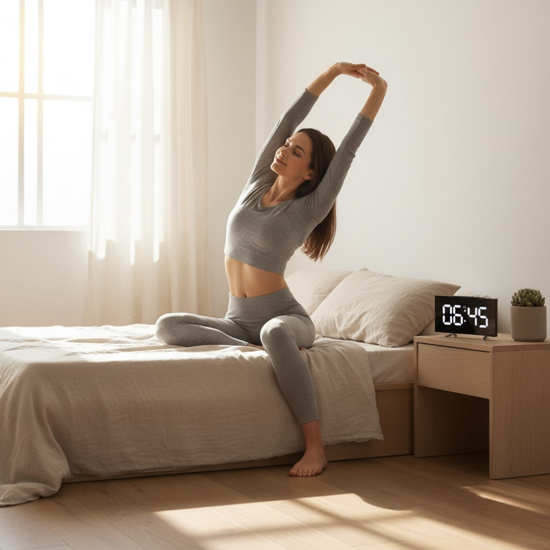 Digitale LED Wekker met Gebogen Display – Automatische Lichtregeling & Groot Scherm | Restfield