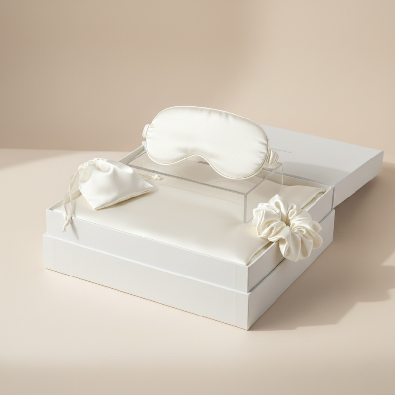 Restfield | Sleep Ritual Set – Oogmasker, Kussensloop & Haaraccessoires