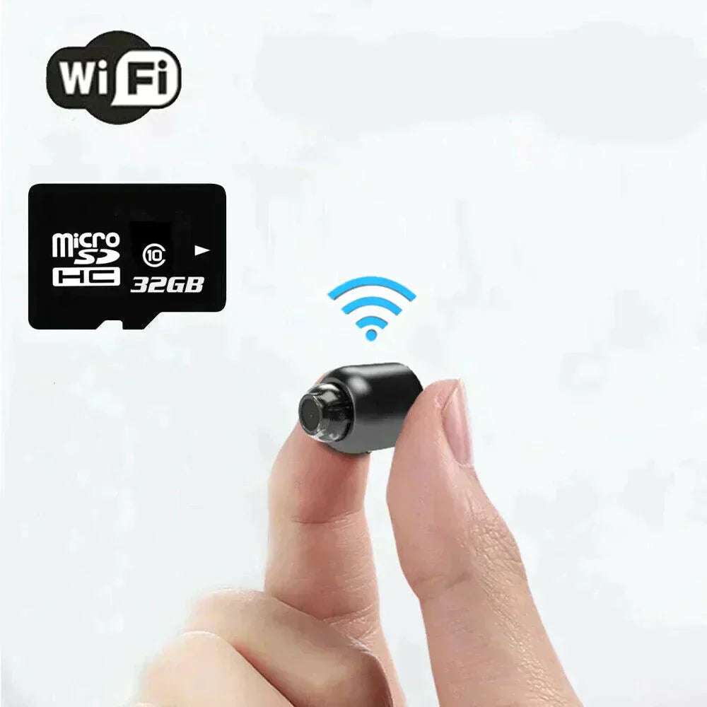 Compacte wifi beveiligingscamera met nachtzicht en 1080p full hd voor binnenshuis | Restfield