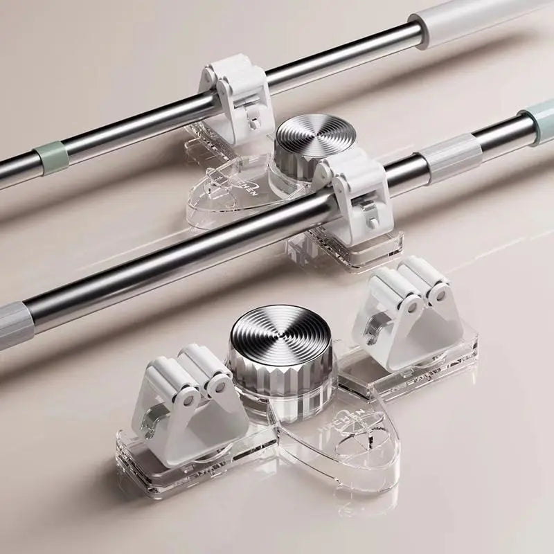 Wandhouder Voor Bezem En Mop Zonder Boren Met Sterke Zuignap En Verstelbare Hoek Voor Badkamer Keuken En Berging | Restfield