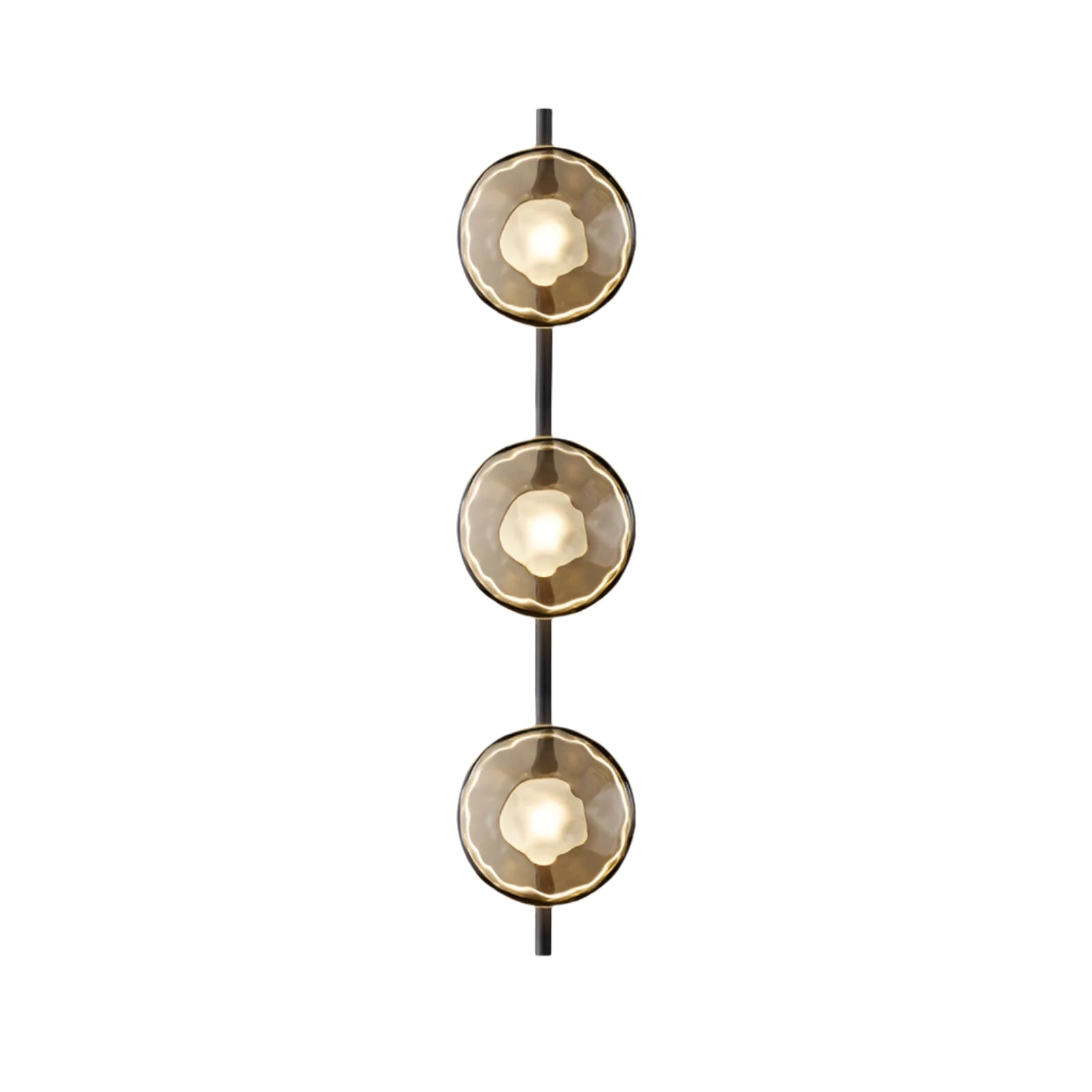 Wandlamp Glas Rond Scandinavisch LED 5W Zwart Goud 20cm Design | Restfield