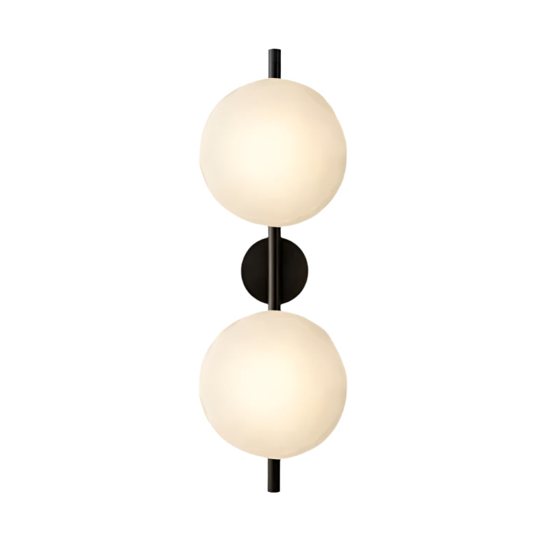 Wandlamp Glas Rond Scandinavisch LED 5W Zwart Goud 20cm Design | Restfield