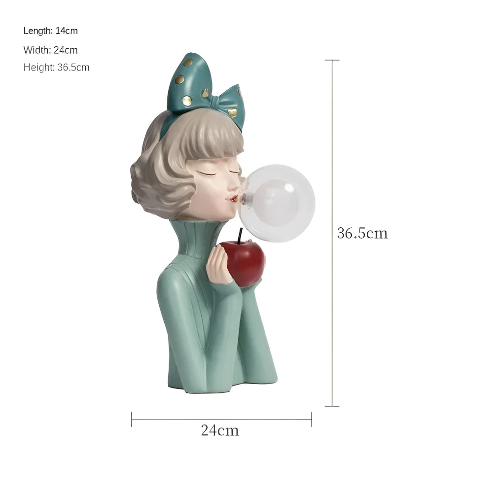 Tafellamp Meisje Bubble LED Design 25-36cm USB Sfeerverlichting | Restfield