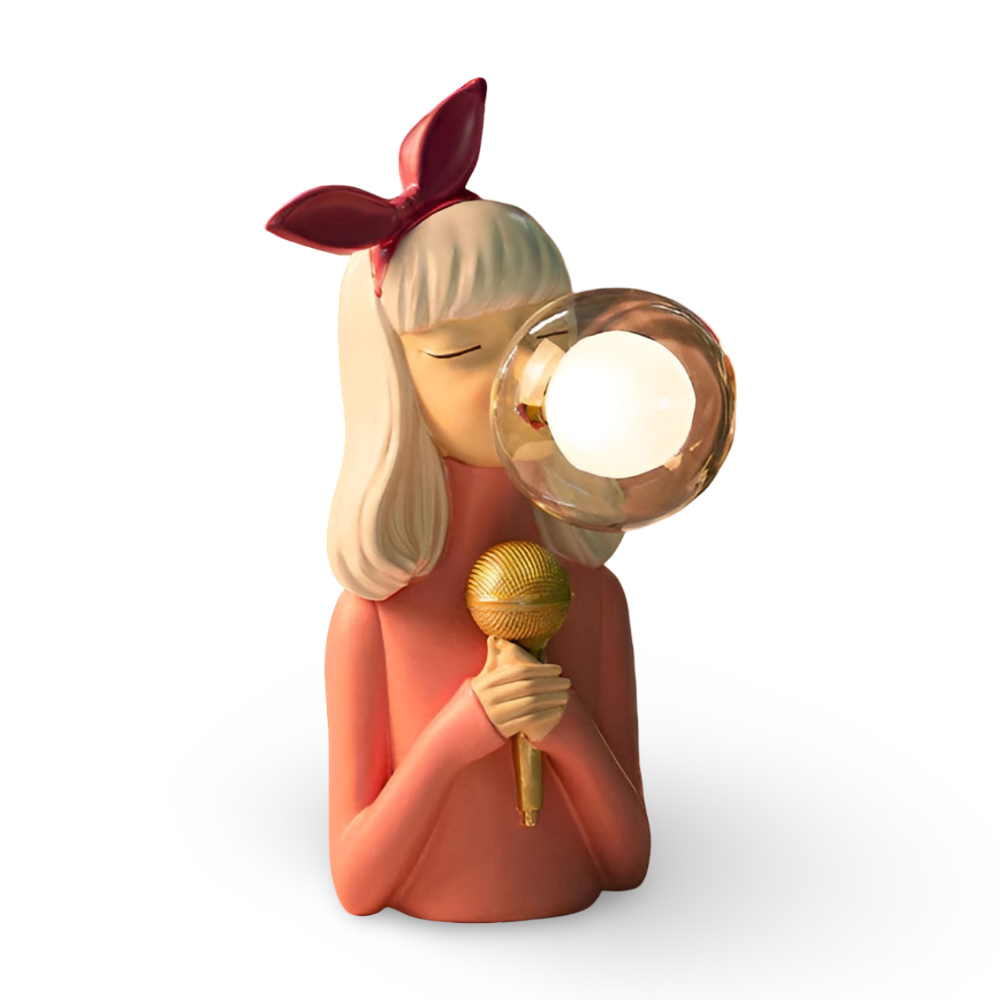 Tafellamp Meisje Bubble LED Design 25-36cm USB Sfeerverlichting | Restfield