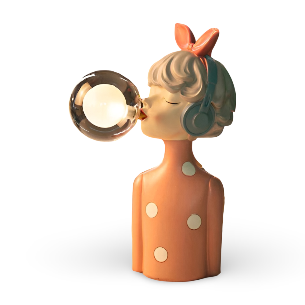 Tafellamp Meisje Bubble LED Design 25-36cm USB Sfeerverlichting | Restfield
