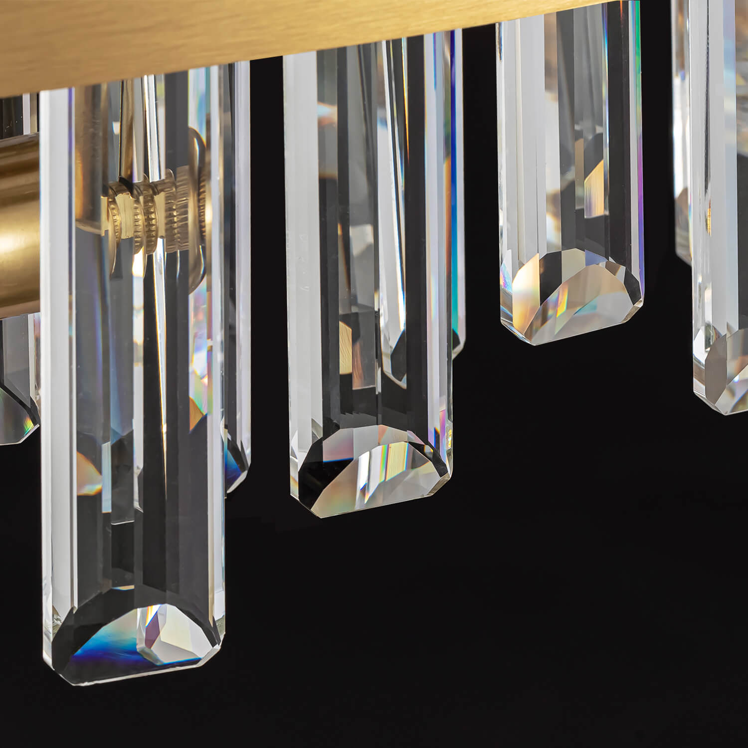 Kristallen Kroonluchter Rond Goud K9 Crystal 12-20 Lichts Luxe Plafondlamp | Restfield