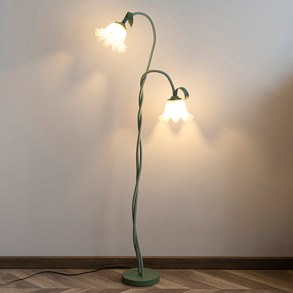 Bloemvormige vloerlamp met sculpturaal design | Restfield