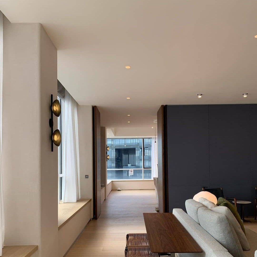 Wandlamp Glas Rond Scandinavisch LED 5W Zwart Goud 20cm Design | Restfield