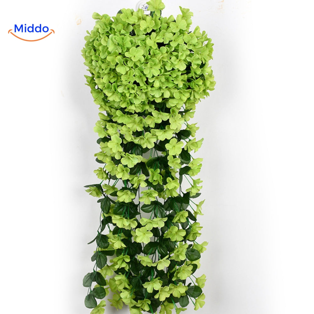 Kunst orchidee hangplant met hangende bloemen voor wanddecoratie, interieur en bruiloften | Restfield