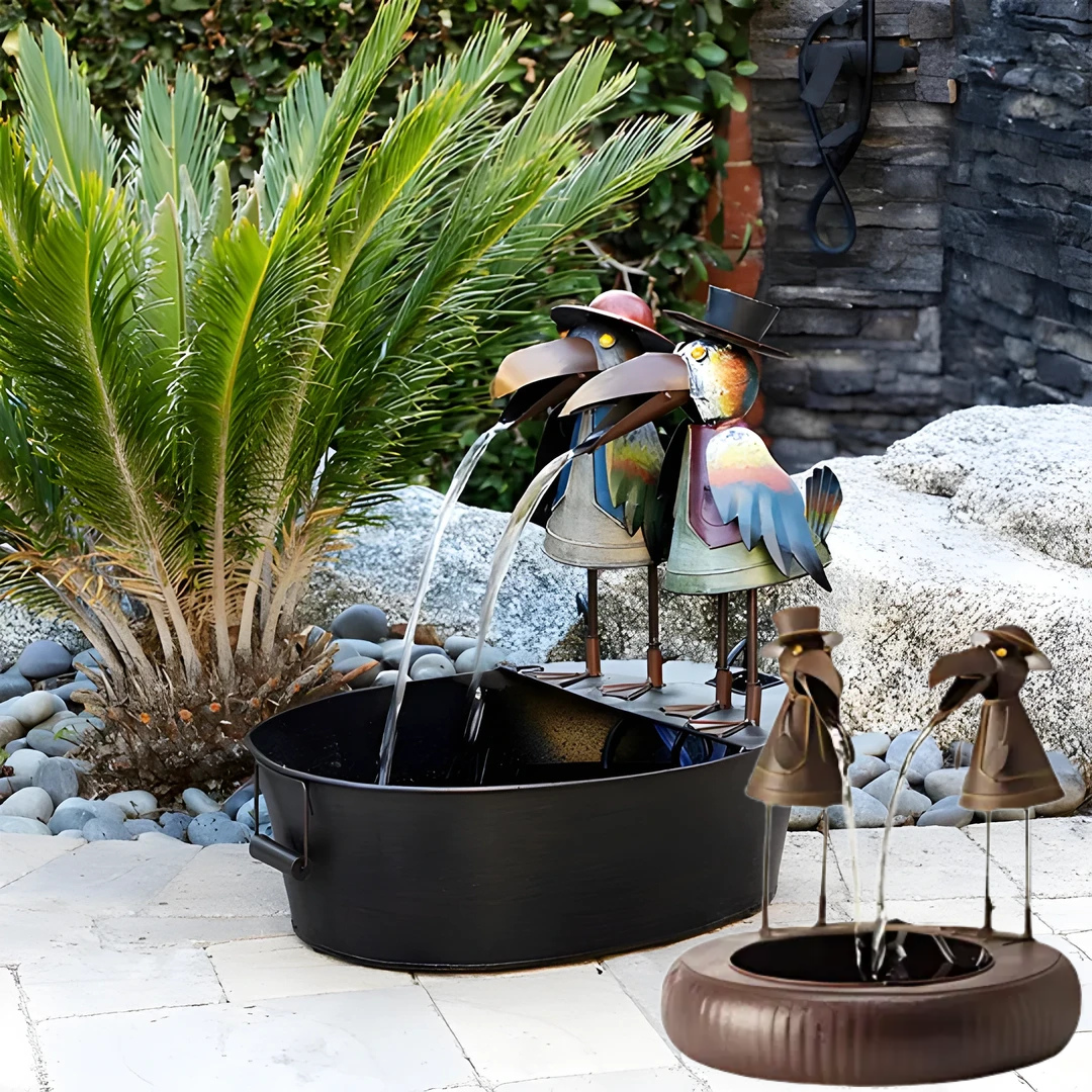 Waterfontein Dierfiguur Polyresin Met Pomp Tuin Terras Buiten | Restfield