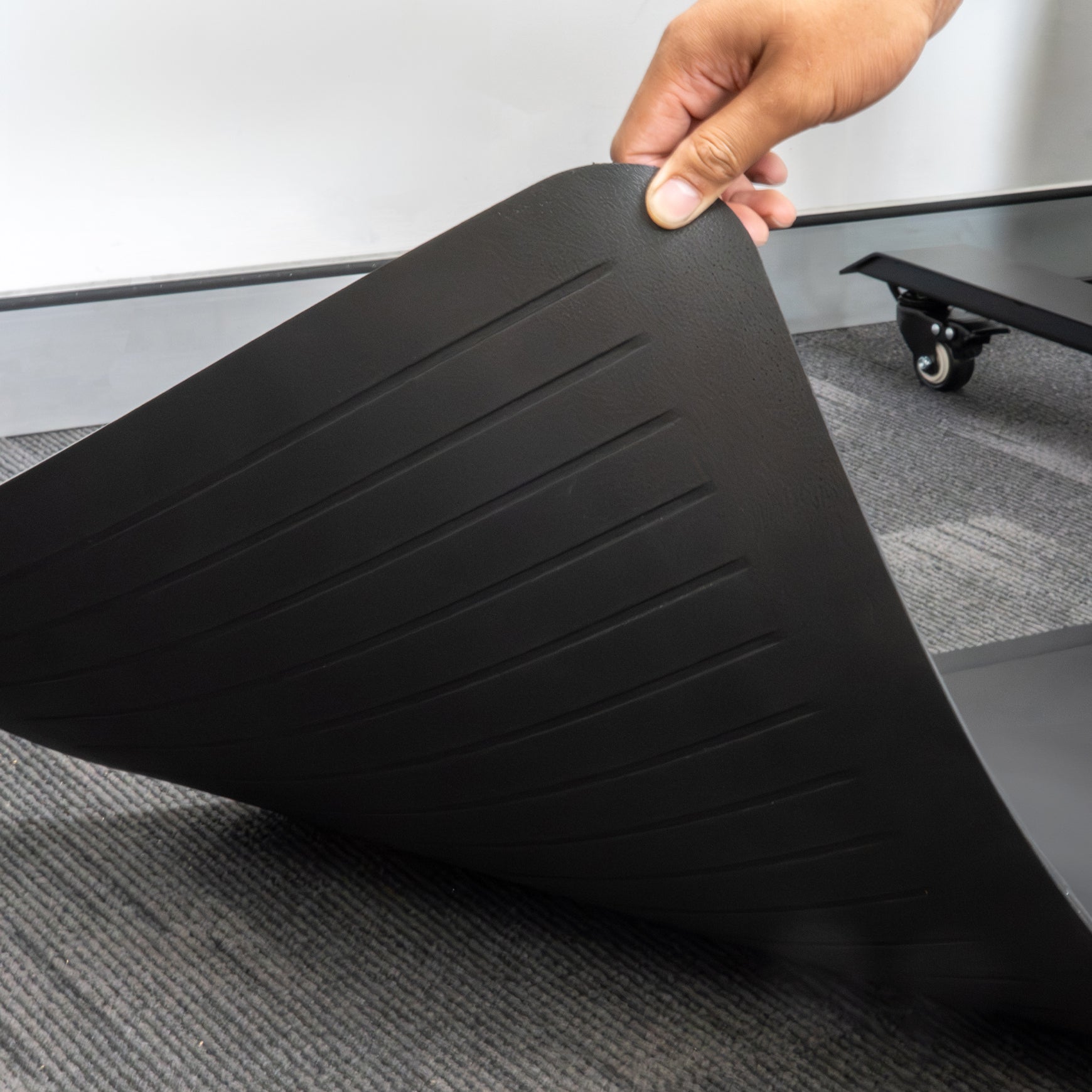 Anti-Vermoeidheidsmat Staand Bureau Zwart PU Schuim Ergonomisch Antislip 4 Maten