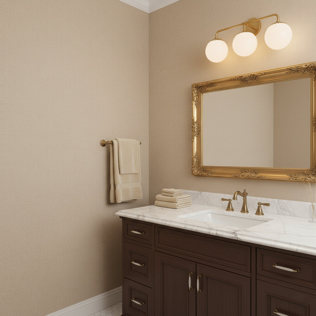 Art Deco Wandlamp met Bloemkap en Glazen Bol – Design Wandverlichting in Messing, Zwart of Nikkel voor Woonkamer en Badkamer | Restfield