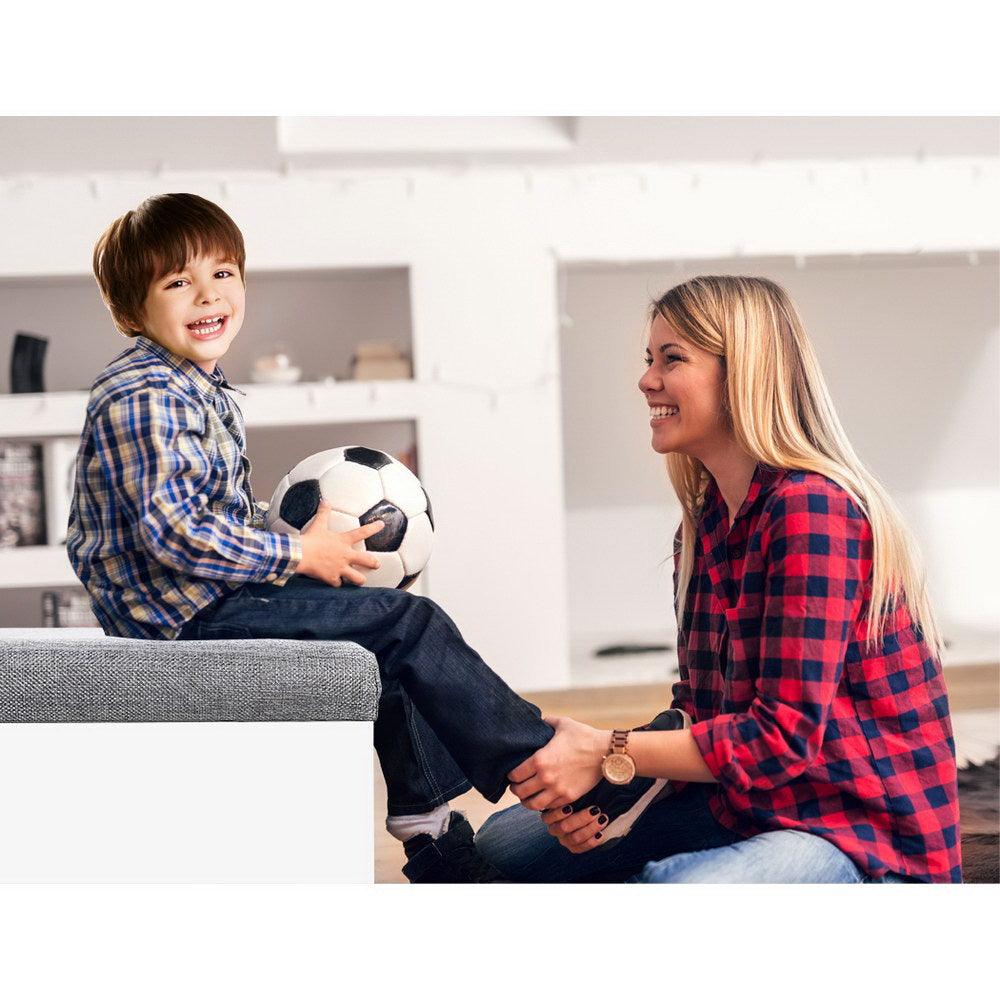 Schoenenbank met Opbergruimte en Zitkussen – Witte Schoenenkast voor 9 Paar 80 cm | Restfield