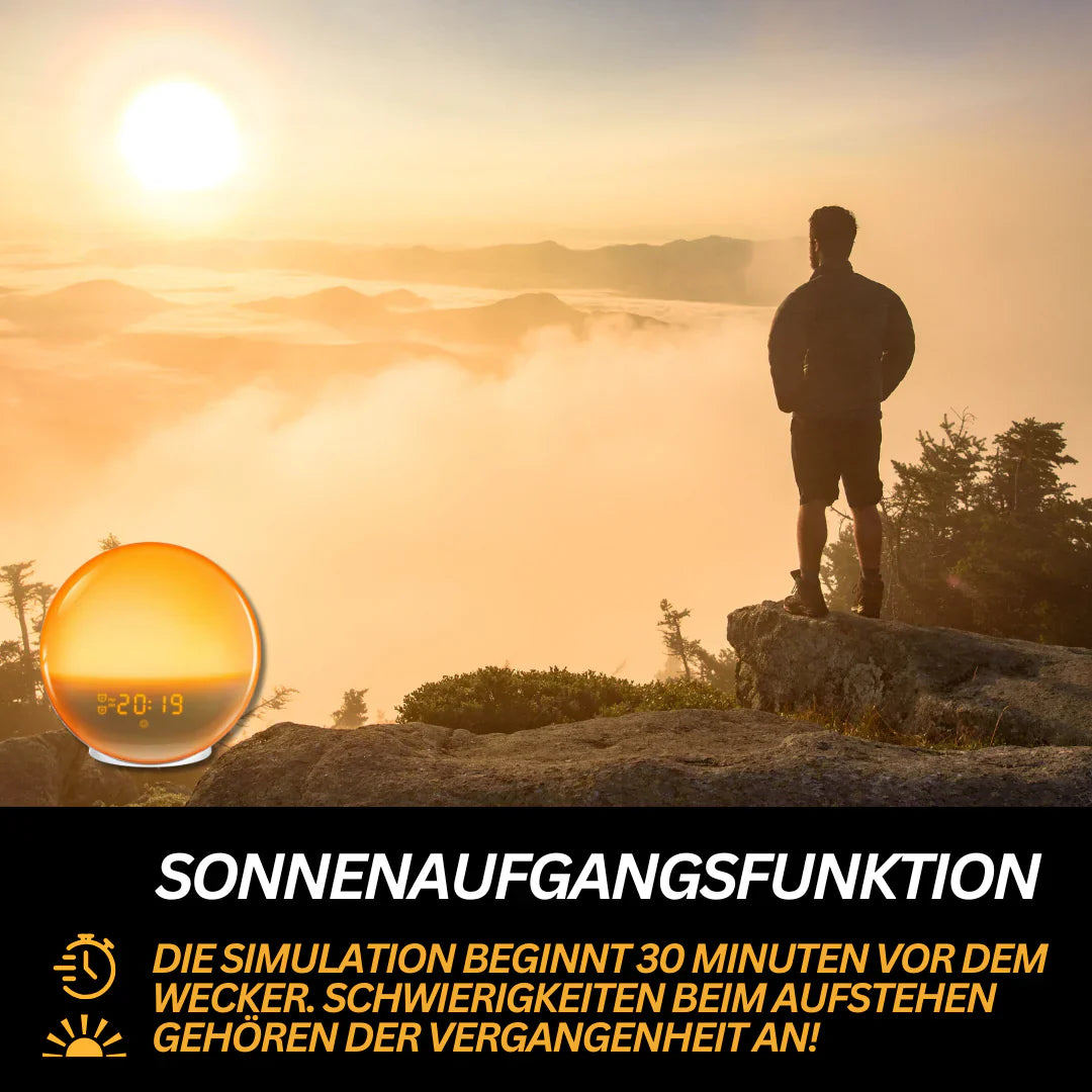 Lichtwekker met Natuurgeluiden & Zonsopgang – Zacht Wakker Worden met Licht en Geluid | Restfield