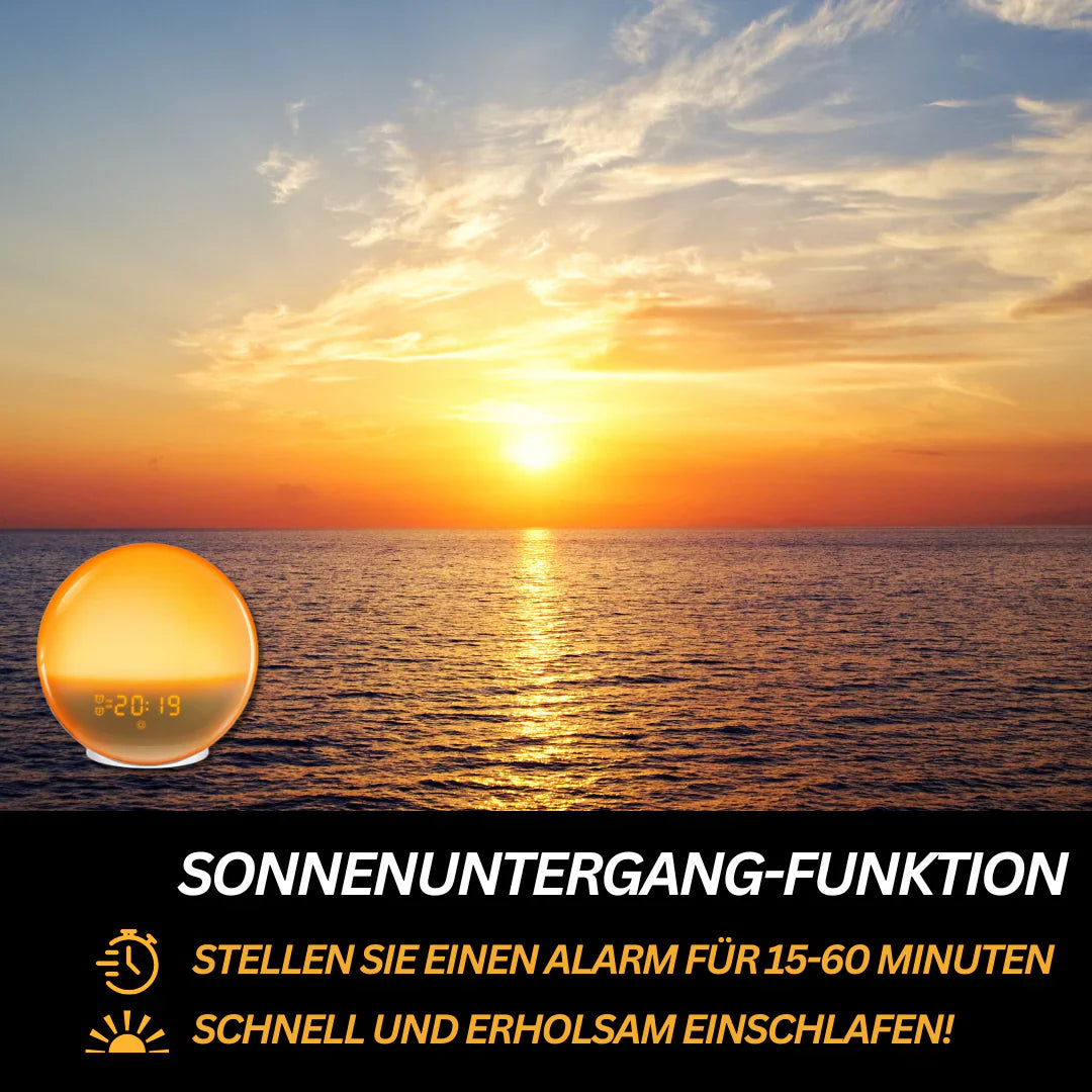 Lichtwekker met Natuurgeluiden & Zonsopgang – Zacht Wakker Worden met Licht en Geluid | Restfield