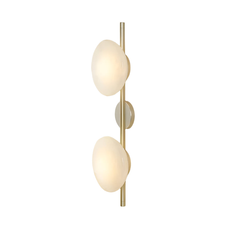 Wandlamp Glas Rond Scandinavisch LED 5W Zwart Goud 20cm Design | Restfield