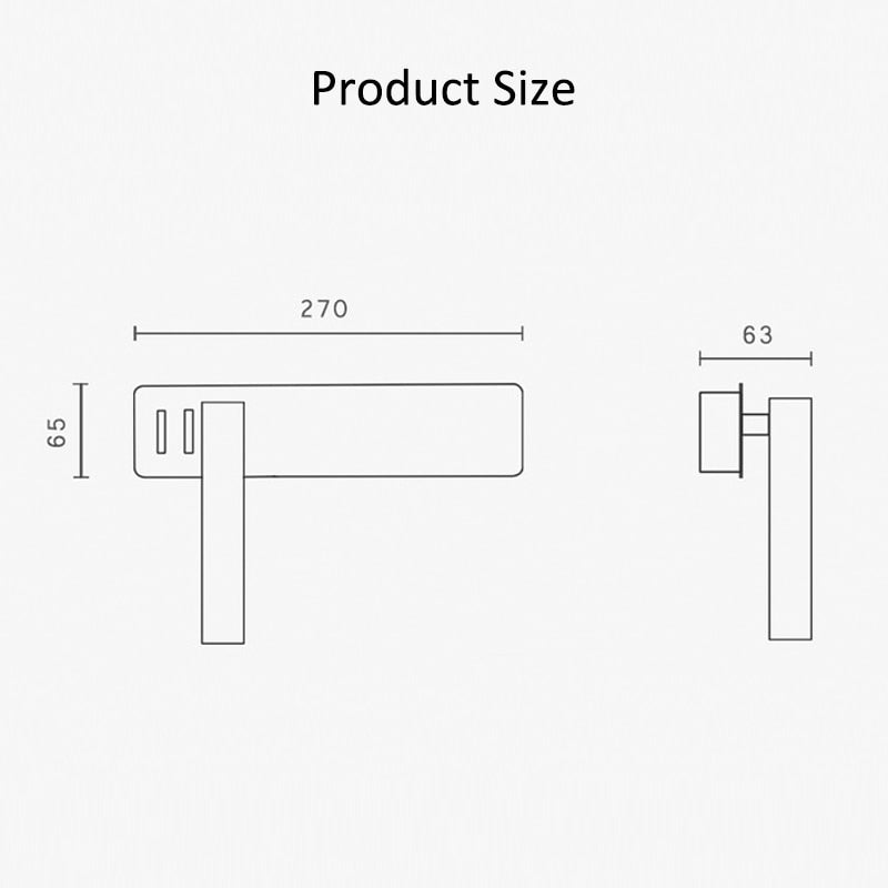 Minimalistische led wandlamp met leesarm en warm sfeerlicht voor slaapkamer | Restfield
