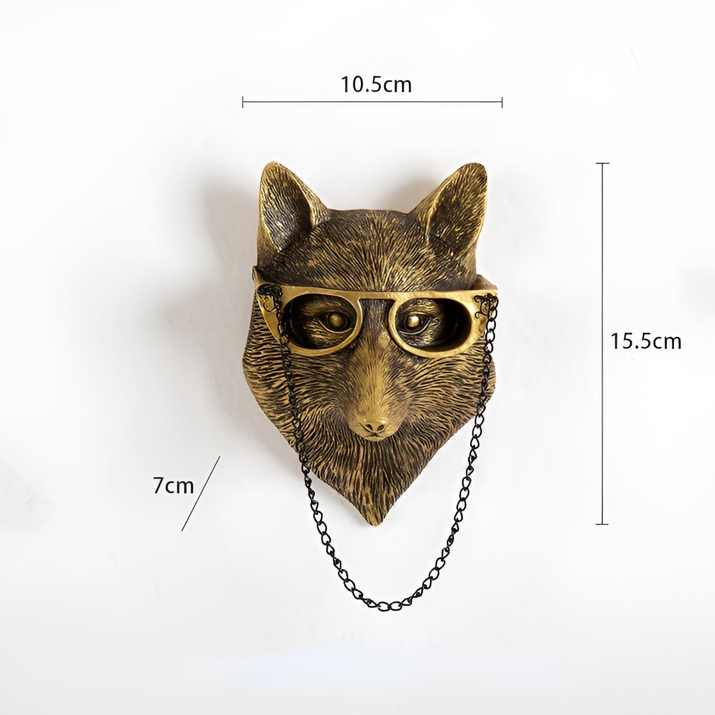 Wandhaak Dierenkop Goud Kapstokhaak Decoratie Wand Resin | Restfield