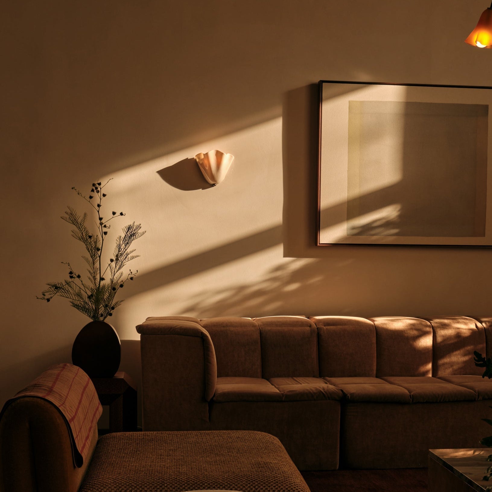 Wandlamp Glas In Lood Retro Art Deco Schelp 28cm E14 | Restfield