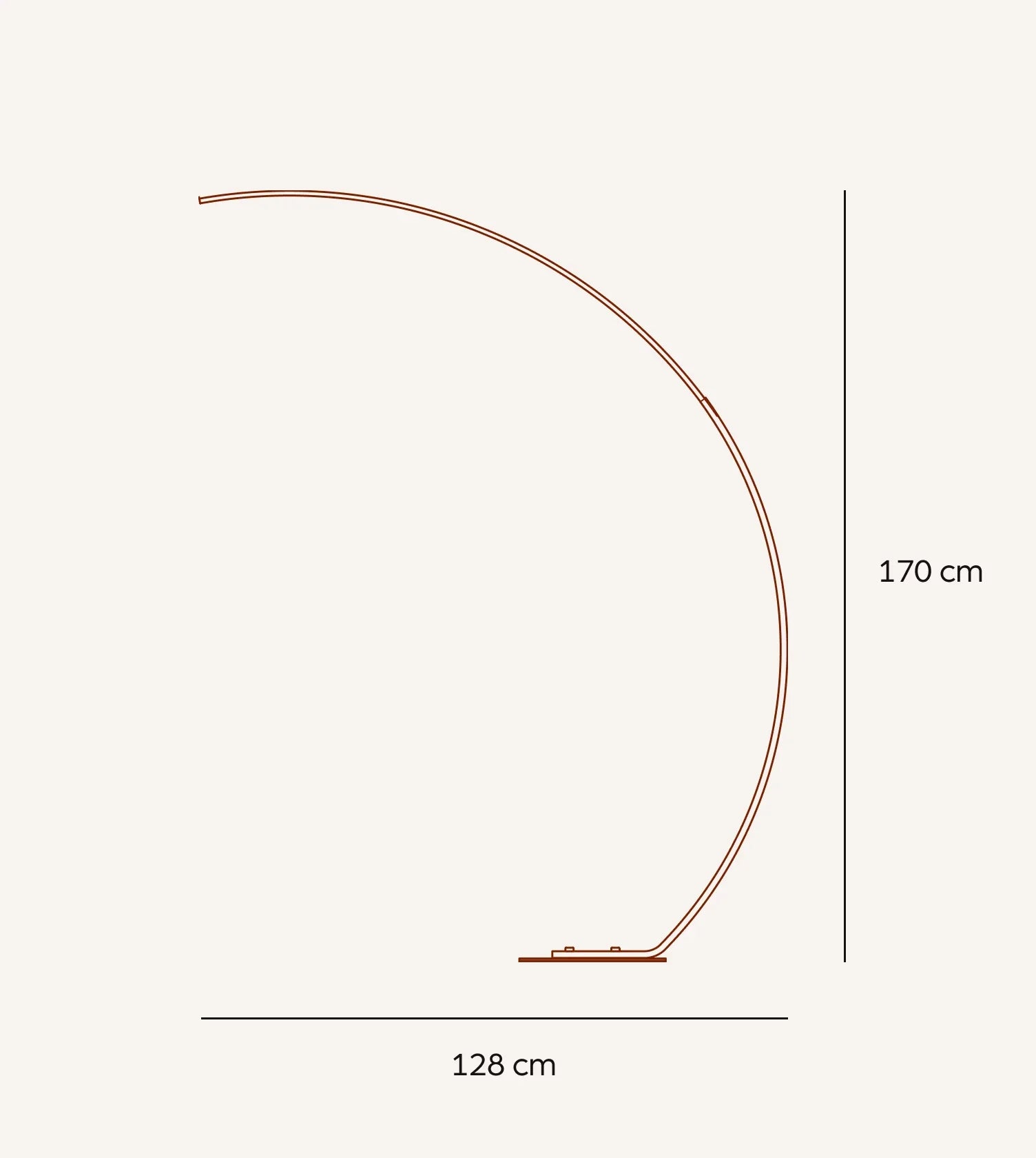 LED Vloerlamp Booglamp Zwart Wit Dimbaar 170cm Modern Design | Restfield