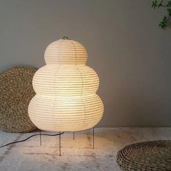 Vloerlamp Wabi Sabi Rijstpapier 60cm Japandi Design | Restfield