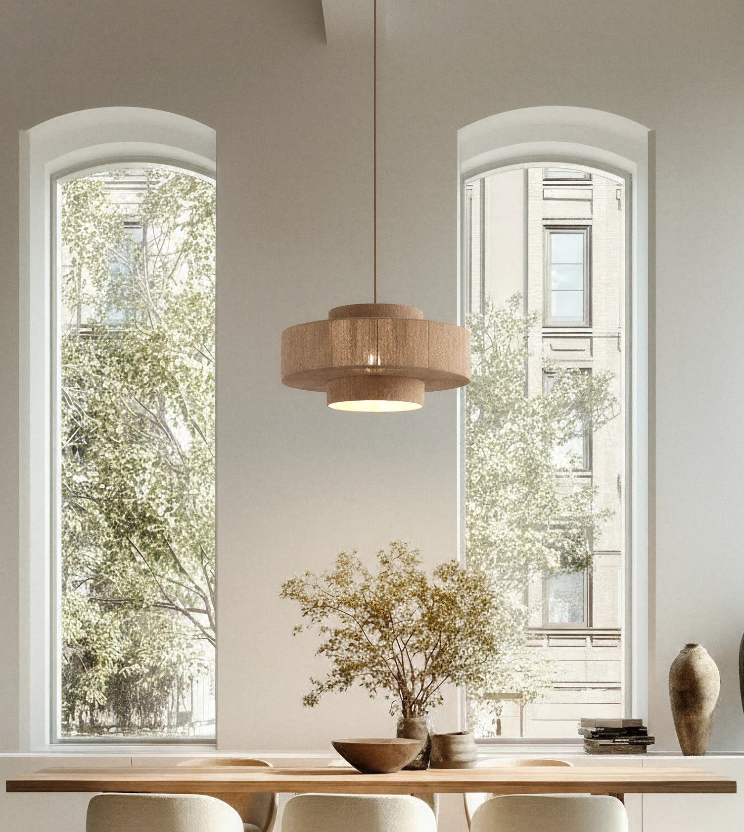 Hanglamp Gevlochten Katoen 50cm Boho Scandinavisch Design Verstelbaar | Restfield