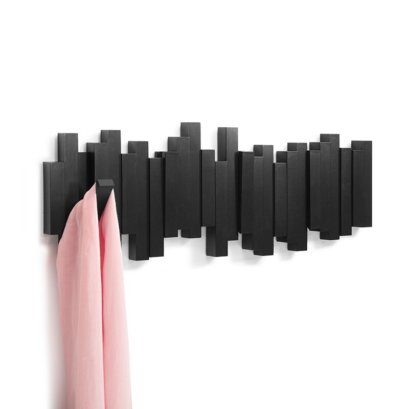 Kapstok met Magnetische Klapbare Haken | Hout & Modern Design