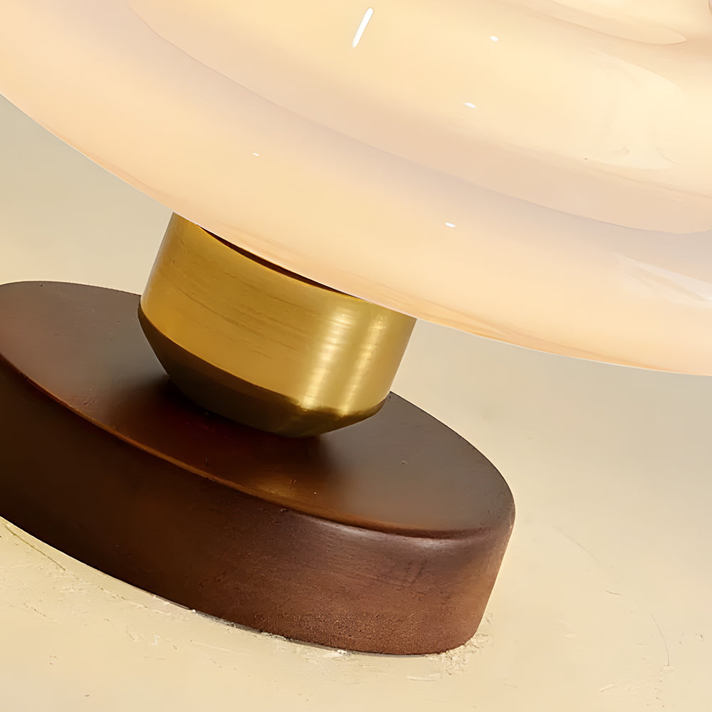 Deckenleuchte Walnussholz Glas Skandinavisch E27 Flur Gang Küche Esszimmer Nordic Natur Kupfer | Restfield