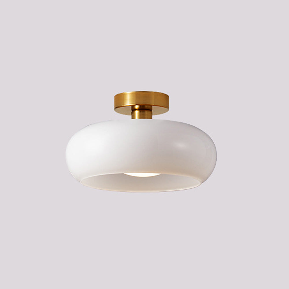 Glas Hängelampe Vintage Bernstein Messing Retro E27 Esszimmer Wohnzimmer Schlafzimmer | Restfield