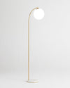 Vloerlamp Marmeren Voet Messing Glazen Bol LED 168cm Staande Lamp Woonkamer Modern