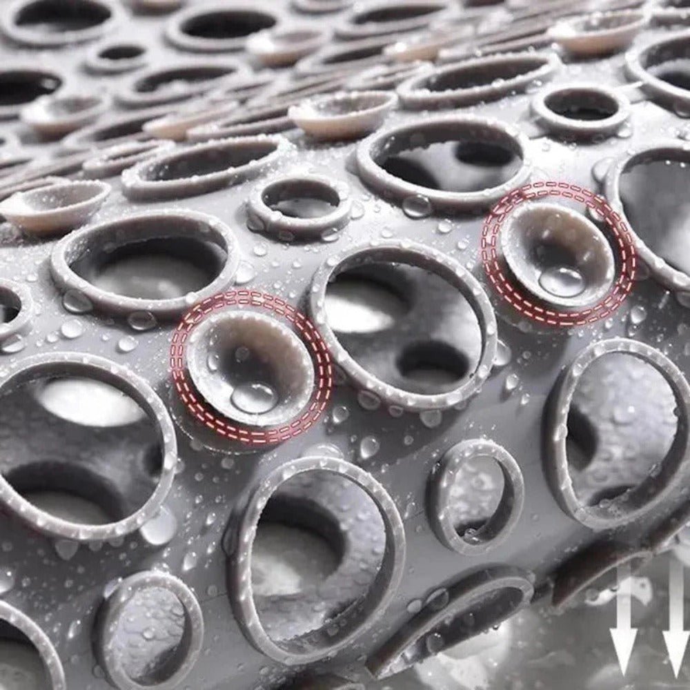 Restfield | Antislip Douchemat met Zuigbekers & Snelle Drainage