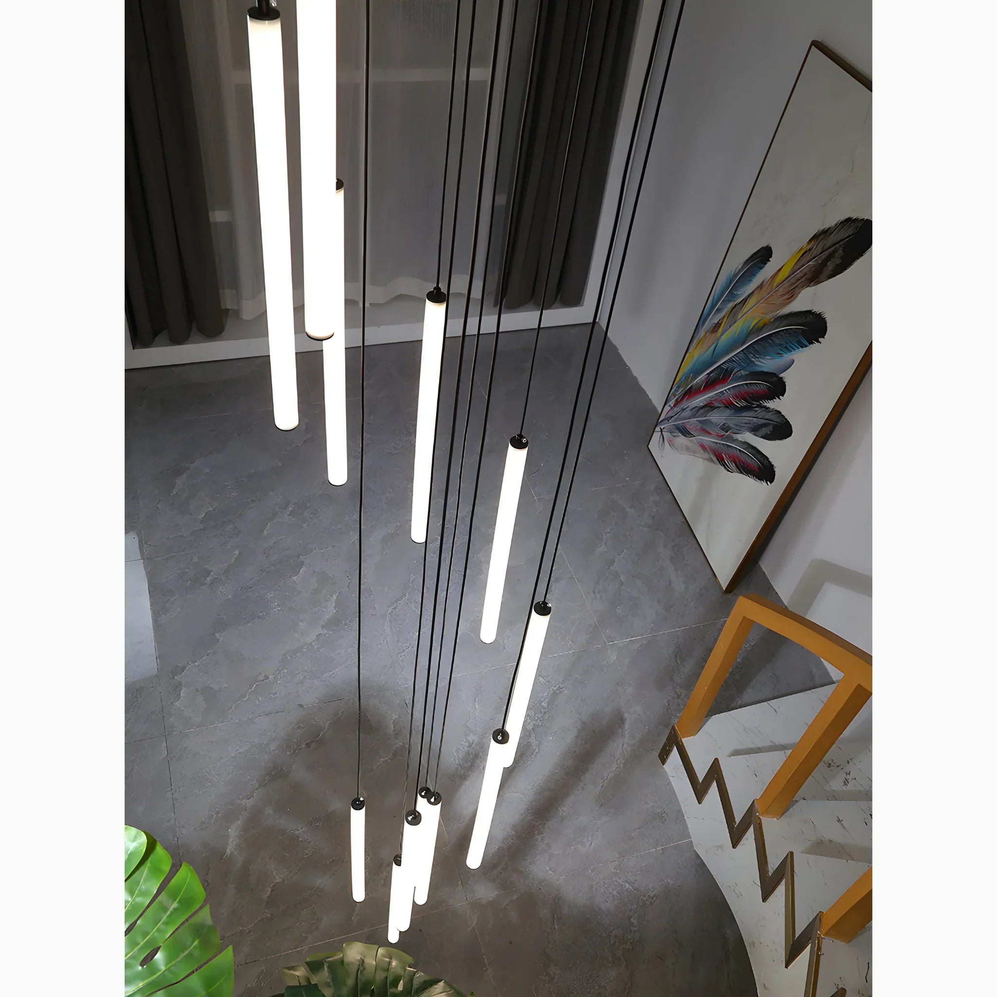 Trap Hanglamp Hoog Plafond Spiraal LED Meerdere Lichts Modern | Restfield