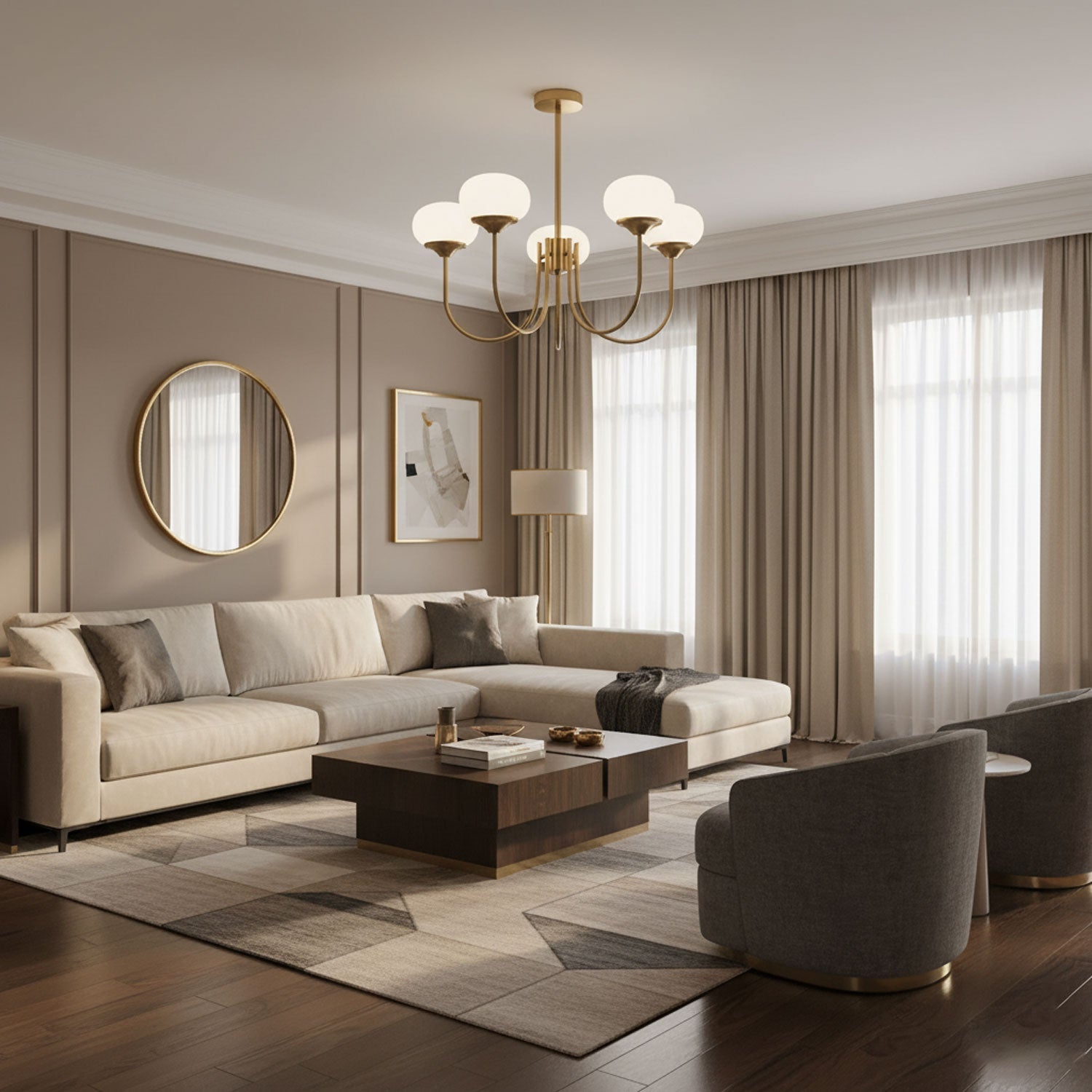 Glazen Kroonluchter Met Roze Witte Of Creme Bollen En Gouden Of Chromen Frame Moderne Design Kroonluchter Met 3 Of 5 Lichtpunten Voor Woonkamer En Eetkamer | Restfield