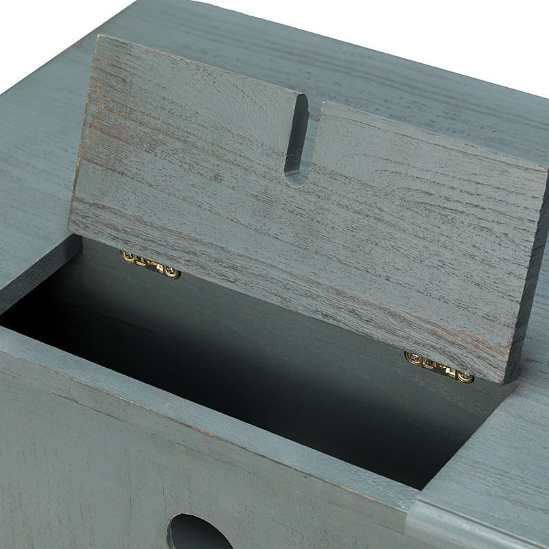 Franse Landelijke Bijzettafel Met 2 Lades En Geïntegreerd Oplaadstation Voor Woonkamer | Restfield