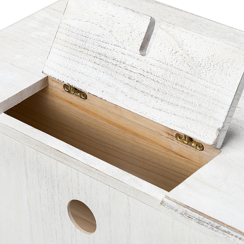 Franse Landelijke Bijzettafel Met 2 Lades En Geïntegreerd Oplaadstation Voor Woonkamer | Restfield