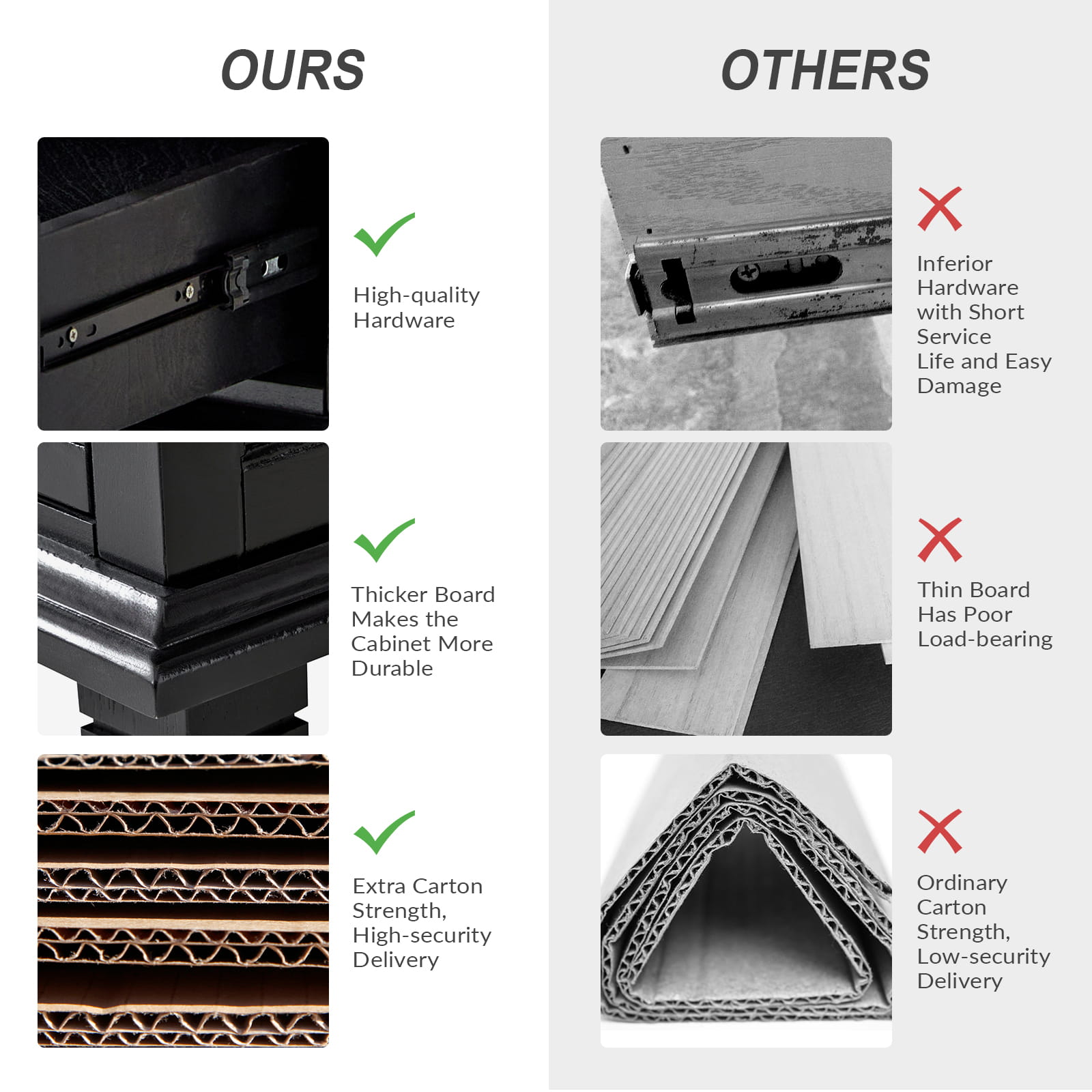 Landelijke Houten Bijzettafel Met 3 Lades En Geïntegreerd Oplaadstation Voor Woonkamer | Restfield