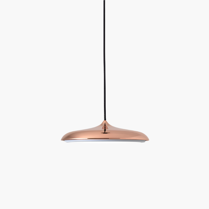 Scandinavische ultradunne schijfvormige hanglamp met diffuus ledlicht voor moderne interieurs | Restfield