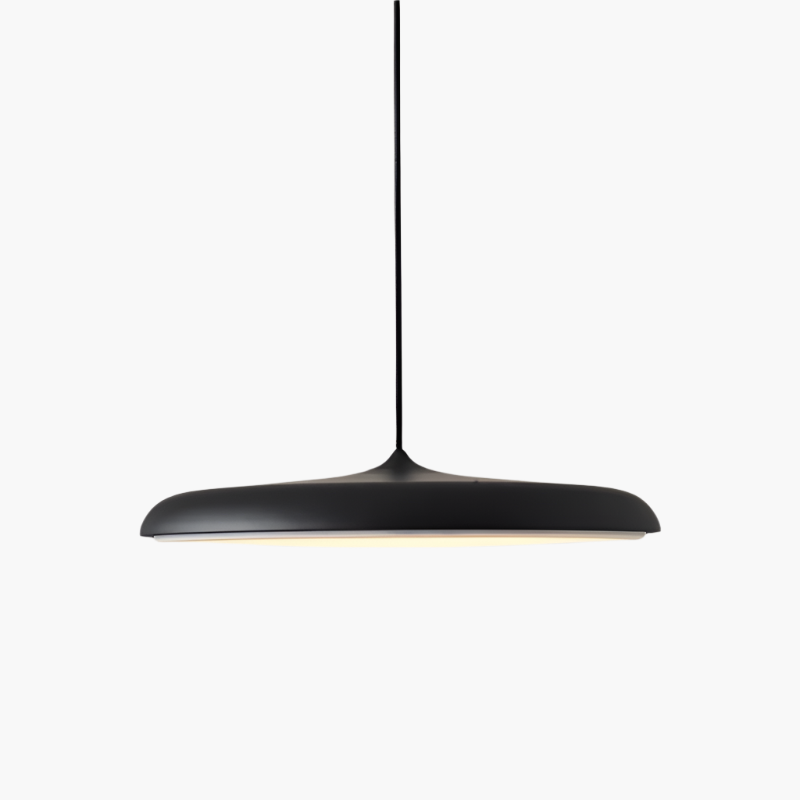 Scandinavische ultradunne schijfvormige hanglamp met diffuus ledlicht voor moderne interieurs | Restfield