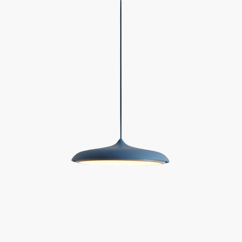 Scandinavische ultradunne schijfvormige hanglamp met diffuus ledlicht voor moderne interieurs | Restfield