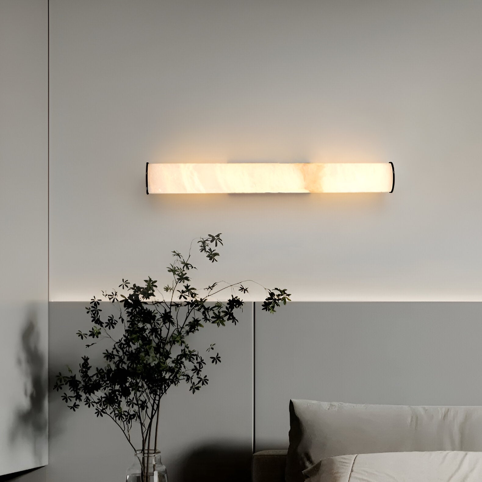 Wandlamp Marmerlook Koper LED 1 Licht Minimalistisch Modern Design