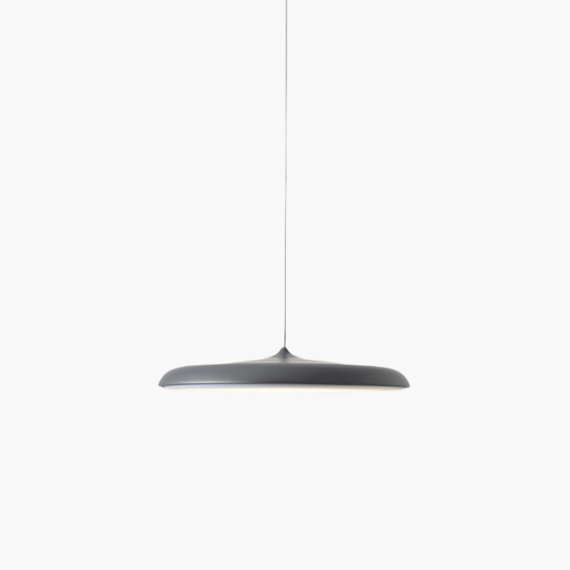 Scandinavische ultradunne schijfvormige hanglamp met diffuus ledlicht voor moderne interieurs | Restfield