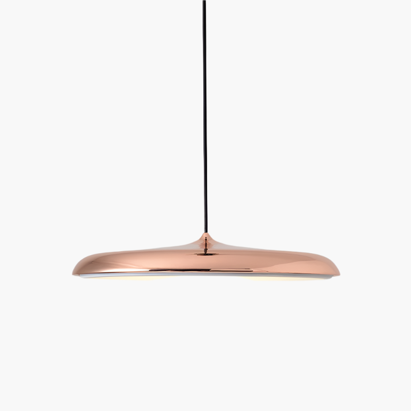 Scandinavische ultradunne schijfvormige hanglamp met diffuus ledlicht voor moderne interieurs | Restfield