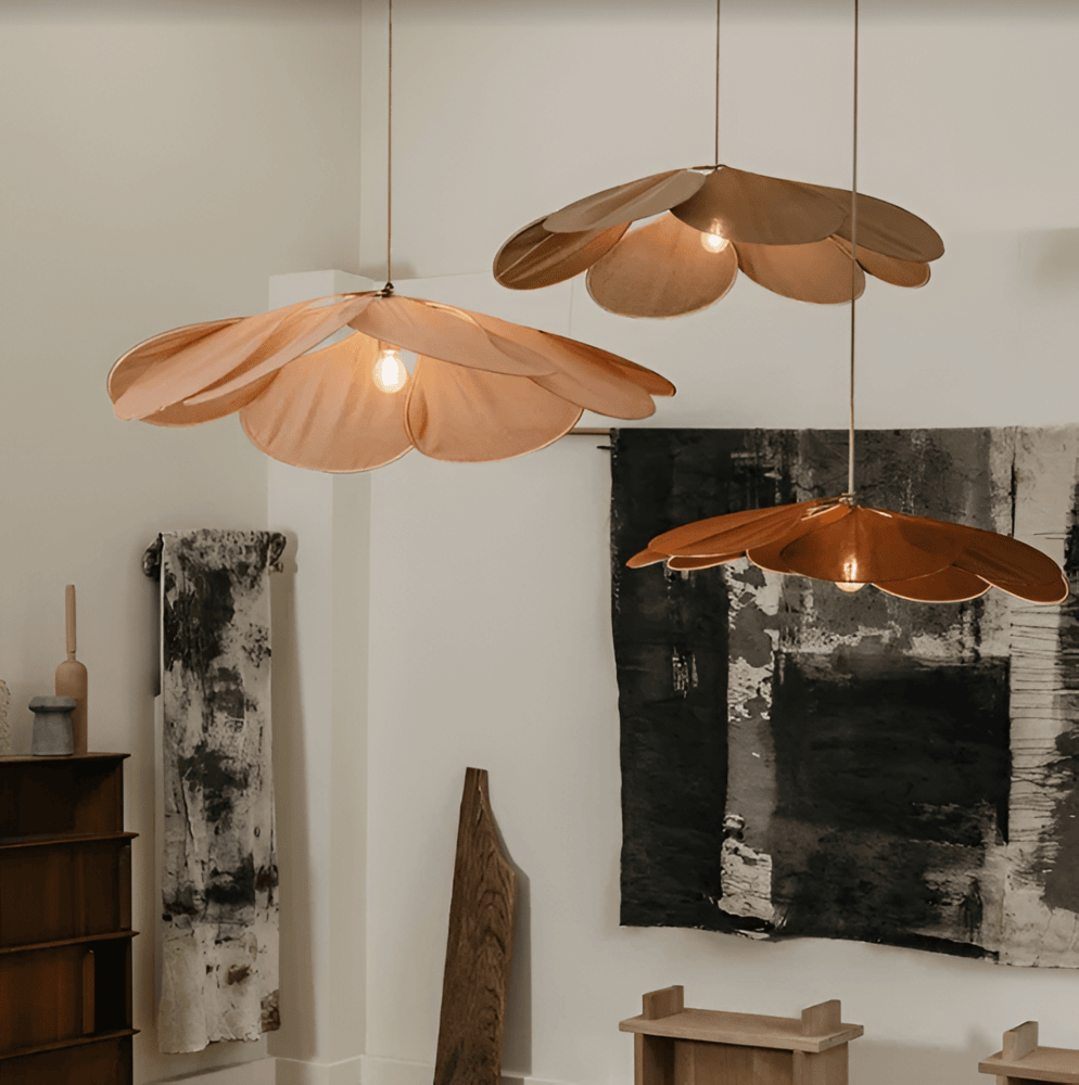 Hanglamp Bloem Stof Vintage E27 Warm Wit 50-80cm Woonkamer Slaapkamer Eetkamer