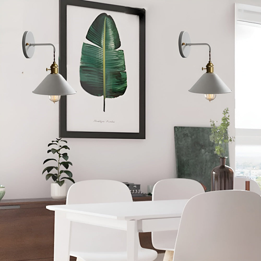 Wandlamp Retro Vintage Metaal Kegelvorm 22cm Industrieel Design | Restfield