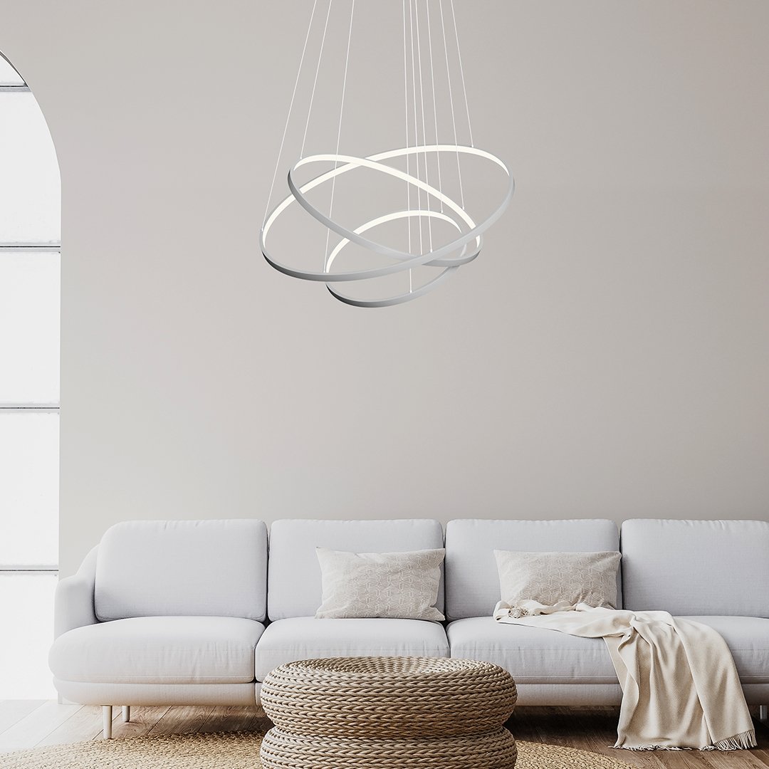 LED Hanglamp Ringen 70-55-40cm Dimbaar Aluminium Design | Restfield