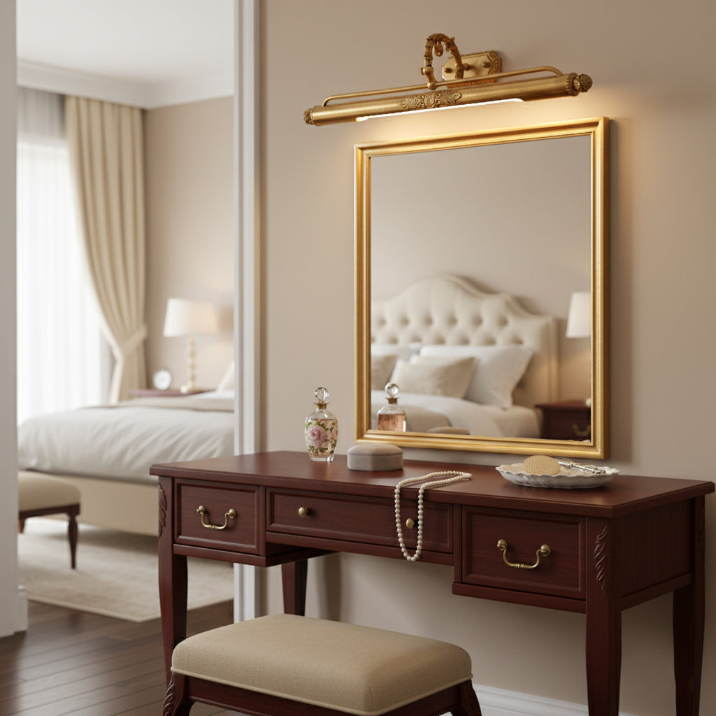 Messing Schilderij Wandlamp met Geïntegreerde Verlichting – Luxe Galerijverlichting in Antiek Messing | Restfield